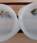 Lot de 3 plats à œufs Arcopal Modèle Marguerite