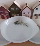 Lot de 3 plats à œufs Arcopal Modèle Marguerite