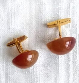 Boutons de manchette rétro, vintage, pierres véritables. 