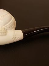 Pipe en écume de mer dans sa boîte