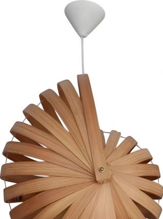 Lustre nautilus en bambou