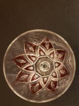 Lot de 6 verres à pied vintage Arlequin rouge 