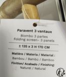 Paravent en bambou neuf
