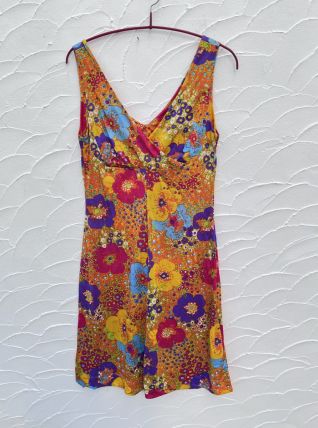 Robe décor floral lumineuse
