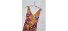 Robe décor floral lumineuse
