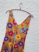 Robe décor floral lumineuse