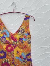 Robe décor floral lumineuse