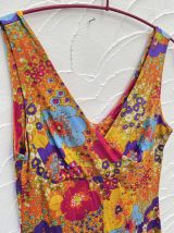 Robe décor floral lumineuse