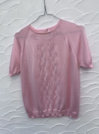 Pull rose vintage Terlenka