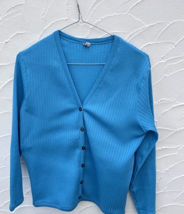 Pull vintage bleu Terlenka