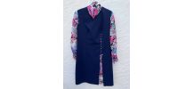 Robe longue bleu vintage