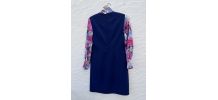 Robe longue bleu vintage