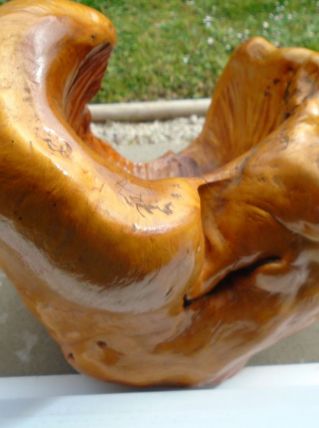 Sculpture chinoise moisissure champignon vide poche