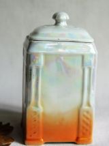 Petite boîte à café vintage - Boîte porcelaine romantique
