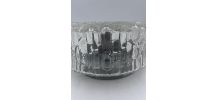 Plafonnier en verre moulé avec relief