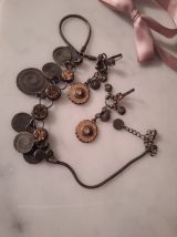 Collier et boucles d'oreilles Axelle creation