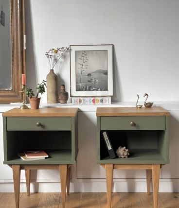 Paire de chevets vintage
