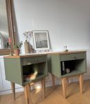 Paire de chevets vintage