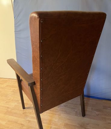Fauteuil vintage en bois