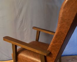 Fauteuil vintage en bois