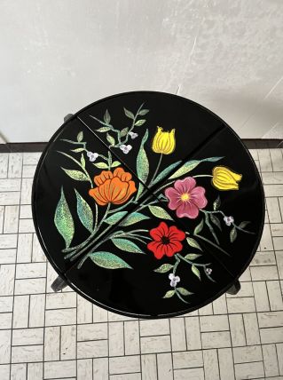 Table basse fer et verre