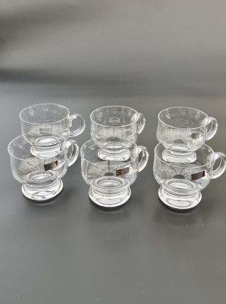 6 verres à Sangria vintage