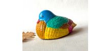 Canard mandarin multicolore artisanat - Pièce unique 