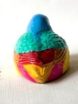 Canard mandarin multicolore artisanat - Pièce unique 