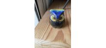 Chouette en cloisonné annees 80.