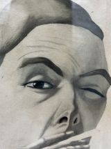 Portrait d'un homme Signé E.S
