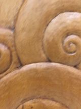 Sculpture murale en bois