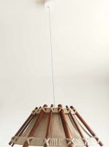 Suspension bois et cordes scandinave 1970