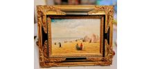 Magnifique tableau sur panneau signé 