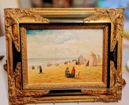 Magnifique tableau sur panneau signé 