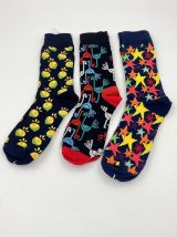 Lot de chaussettes fun unisexe