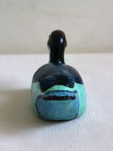 Canard colvert bleu grand modèle - Peint à la main artisanat