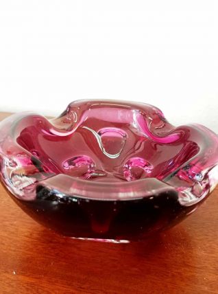 Cendrier design verre Murano 