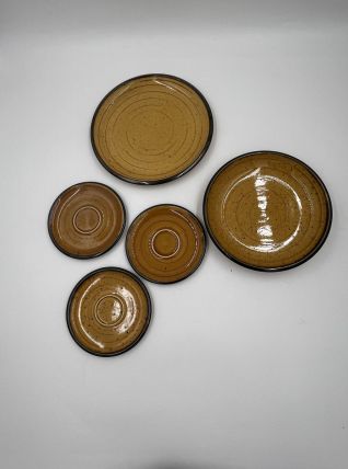 Lot de 5 assiettes Palma Boch