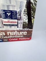 Publicité en carton "Eau Chaudfontaine"