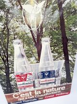 Publicité en carton "Eau Chaudfontaine"