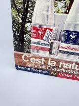Publicité en carton "Eau Chaudfontaine"