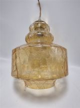 Suspension en verre ambré