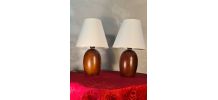 paire de petite lampe de chevet style scandinave  25x15