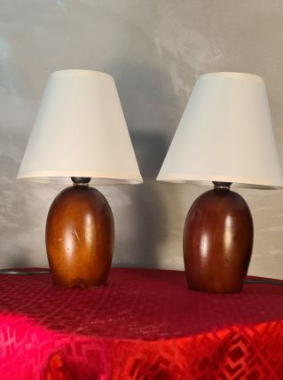 paire de petite lampe de chevet style scandinave  25x15