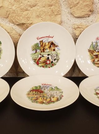 Lot de 6 assiettes à fromage Bavaria Winterling Marktleuthen