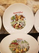 Lot de 6 assiettes à fromage Bavaria Winterling Marktleuthen