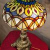 lampe ancienne restaurer bronze massif  52x30  sabat jour ve