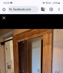 Lot de 2 miroirs en manguier