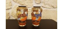 Paires de vases décoratifs 15.5 cm - Made in Japan