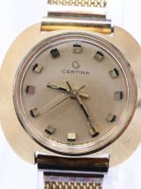 Montre Certina Swiss Made à remontage manuel, couleur or